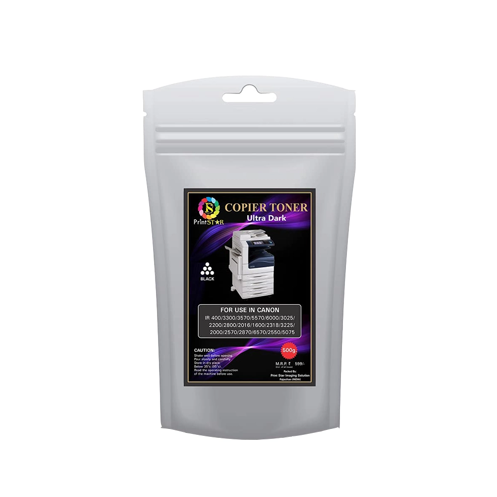 Printstar Toner Powder IR Canon 500 gm Ultra Dark Black